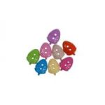 Accesorii creatie - nasturi capsuna plastic, diverse culori, 10mm, set 30 buc, Colorarte