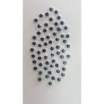 Accesorii creatie - ochisori mici plastic, negru, 6mm, set 130 buc, Colorarte