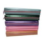 Penar neechipat CNX mare, 1 fermoar, diverse culori, vinilin, colori uni metalizate, 018
