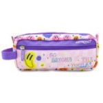 Penar neechipat Keyroad, 2 fermoare, cilindric, roz cu mov, KR973137