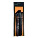 Pensula Cnx Corot, varf nylon lat, nr. 2, 4, 6, 8, 10, 12, set 6 buc