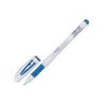 Pix cu gel CNX Aihao AH-801A, 0. 5mm, cu capac, corp alb, grip cauciucat, scris albastru, set 48 buc + cana