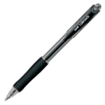 Pix cu bila Uni-ball Laknock SN-100, 0. 7mm, cu mecanism, corp transparent, grip cauciucat in culoarea scrisului, negru