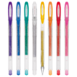 Pix cu gel Uni-ball Sparkling UM-120SP, 0.7mm, cu capac, culori cu sclipici