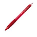 Pix cu gel Uni-ball Clickgel XSG-R7, 0. 7mm, cu mecanism, corp semitransparent, grip cauciucat, rosu