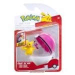 Pokemon Set 2 figurine Clip n Go, Pikachu (Female) with Love Ball W19