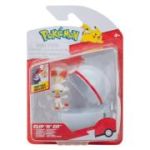 Pokemon Set 2 figurine Clip n Go, Scorbunny with Premier Ball W19