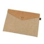 Plic cu capsa magnetica RECSTAP2316, material textil bej, 24x16. 5cm