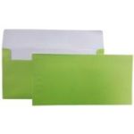 Plic color DL CNX, verde fistic metalizat, 120g/mp, 110x220mm, autoadeziv, set 10 buc