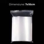 Punga ziplock OFFICE-COVER, 7x10cm, 10 microni, plastic transparent, set 100 buc