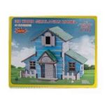 Puzzle lemn 3D - Casa din padure, 210x170mm, 2 foi, CNX, A-113