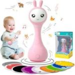 Alilo Smarty Bunny Iepuras interactiv pentru bebelusi, roz, RO/EN