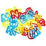 Sablon litere plastic pentru modelaj CNX, set de 26 buc.