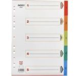 Separator plastic CNX, A4, set 5 culori
