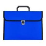 Servieta plastic CNX W421/412, cu maner, 13 separatoare, 33x25x2cm, negru / albastru