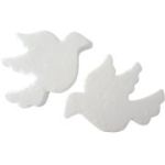 Accesorii creatie - polistiren - porumbel, alb, set 2 buc, Colorarte