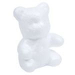 Accesorii creatie - polistiren - ursulet, alb, set 4 buc, Colorarte