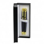 Set cadou stilou + pix CNX 8017 290035, corp metalic negru clips auriu