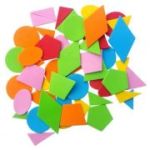 Abtibilduri - forme geometrice, 8g, buretat, Colorarte, 3361