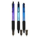 Stilou cerneala termosensibila CNX, cu mecanism click, grip moale, varf 0. 38mm, diverse culori