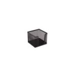 Suport cub hartie Office Cover, 100x100x80mm, negru, plasa metalica