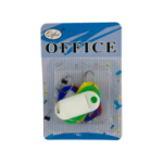 Etichete pentru chei Office Cover P-054, plastic, diverse culori, set 6 buc