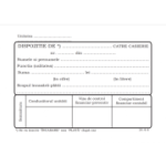 Tipizat - dispozitie casierie - A6, simplu, fata/verso, 100 file