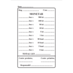 Tipizat - monetar - A6, simplu, 100 file