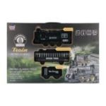 Tren MegaCreative 567177, locomotiva 13x5x3cm, sina 140cm, 2 vagoane, necesita 4 baterii AA