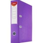 Biblioraft plastifiat Noki, A4, portret, 7cm, buzunar eticheta, inele metalice - violet