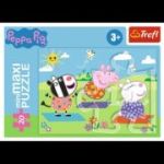 Puzzle carton 20 piese Trefl Peppa Pig Yoga