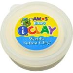Plastilina Amos iClay PVCIC18G, 18g, Alb
