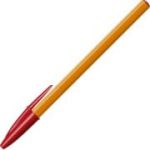 Pix cu bila Bic Orange, 0. 8mm, cu capac, Rosu