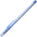 Pix cu bila Bic Roundstic Clasic, 1. 0mm, cu capac, corp in culoarea scrisului, Albastru