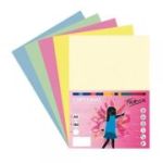 Carton colorat A3 Fabrisa 16237, 180g/mp, mix 5 culori pastel, top 50 coli