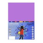 Carton colorat A4 Fabrisa 15467, 180g/mp, violet intens, top 50 coli