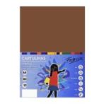 Carton colorat A4 Fabrisa 15468, 180g/mp, maro intens, top 50 coli