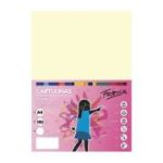 Carton colorat A4 Fabrisa, 180g/mp, alb pastel, top 50 coli