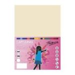 Carton colorat A4 Fabrisa, 180g/mp, crem pastel, top 50 coli