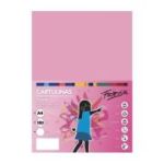 Carton colorat A4 Fabrisa, 180g/mp, roz pastel, top 50 coli