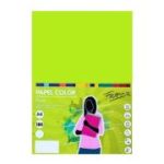 Carton colorat A4 Fabrisa, 180g/mp, verde fluorescent, top 250 coli