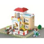 Joc de constructie Dulce casa, pvc, Sluban M38-B0533, 380 piese, 38x28. 5x6. 7cm