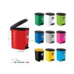 Cos de gunoi ARK 1380, pentru hartie, 9 litri, plastic, cu pedala pentru ridicarea capacului, negru