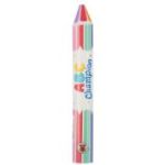 Radiera creion Jumbo, cu linii, curcubeu, cifre si litere, 13. 5cm Trendhaus CH30958