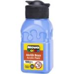 Culoare acrilica 100 ml, albastru deschis, Nova Color