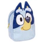 Ghiozdan gradinita mini Cerda Bluey, 22 cm, 1 compartiment, material catifelat, bleu cu galben, 33099