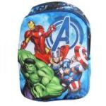 Ghiozdan St. Majewski Avengers, gradinita, 2 compartimente, 2 buzunare, albastru