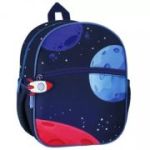 Ghiozdan gradinita Starpak Astronaut, 26 cm, 1 compartiment, negru cu albastru
