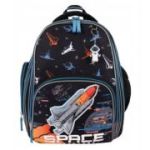 Ghiozdan St. Majewski Bambino Space, 2 compartimente, 3 buzunare, negru, 650703
