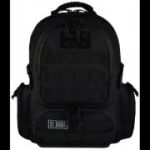 Ghiozdan St. Majewski St. Right Military Black, 4 compartimente, 2 buzunare, negru, BP36